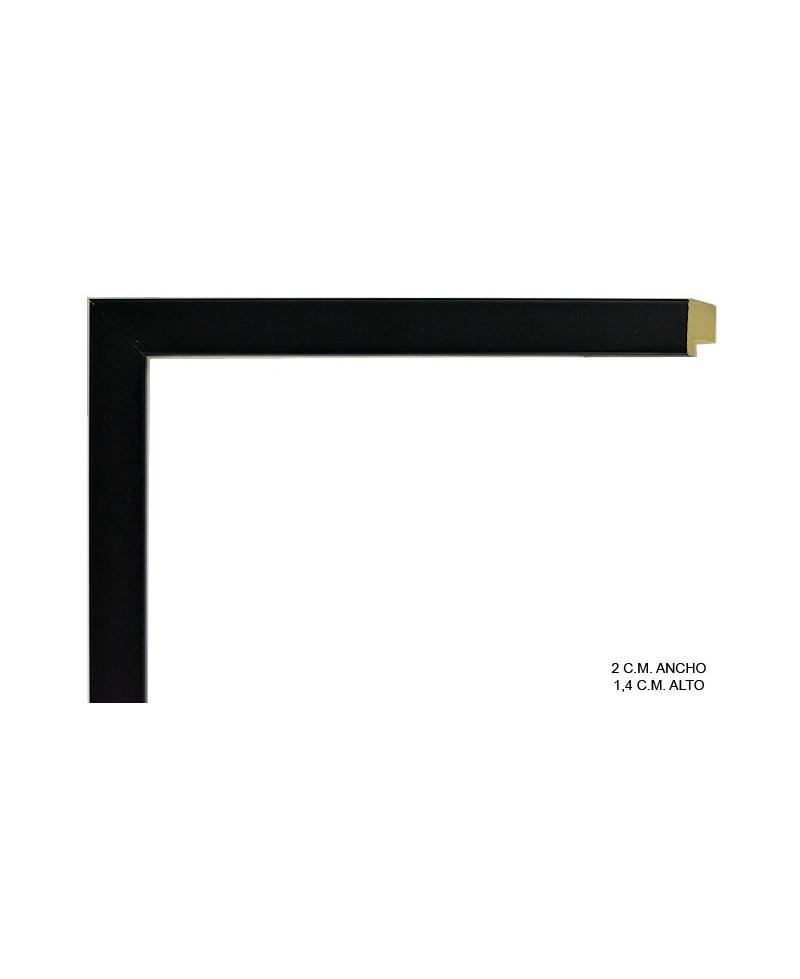 Marco a medida de color negro plano