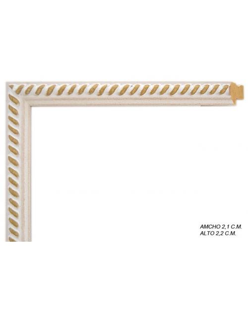 Marco a medida de color crema-