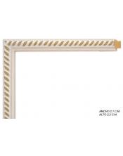 Marco a medida de color crema-