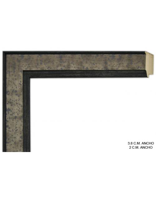 Marco a medida color plomo