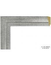 Marco a medida color plata escalonada