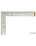Marco a medida blanca y plata