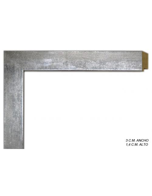 Marco a medida plata lisa