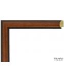 Marco a medida color nogal redondeado