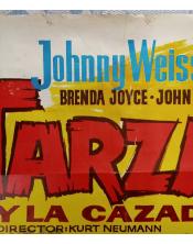 Cartel de cine- Tarzán y la Cazadora