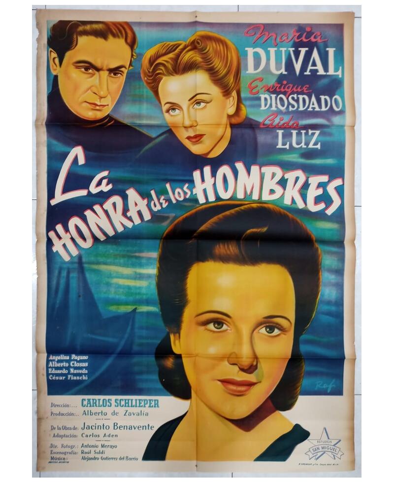 Cartel de cine- La Honra de los Hombres-