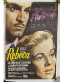 Cartel Original de Cine "Rebeca" (Edición Especial 1986) - Alfred Hitchcock