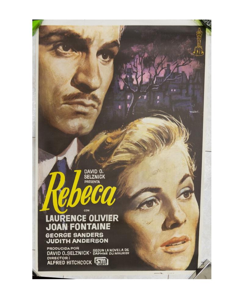 Cartel de cine original de la Película . Rebeca