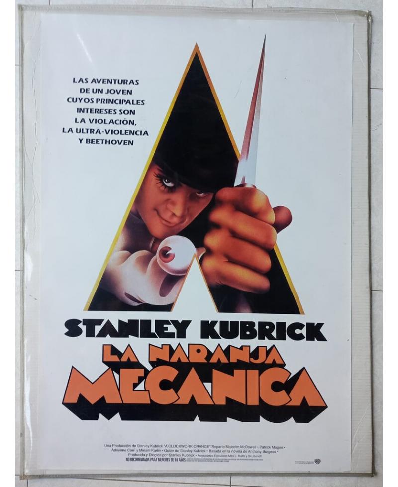 Cartel de cine de La naranja mecanica