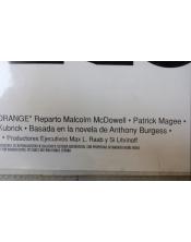 Cartel de cine de La naranja mecanica