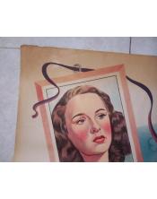 Cartel de cine antiguo. Besos Perdidos- 2 - 1945