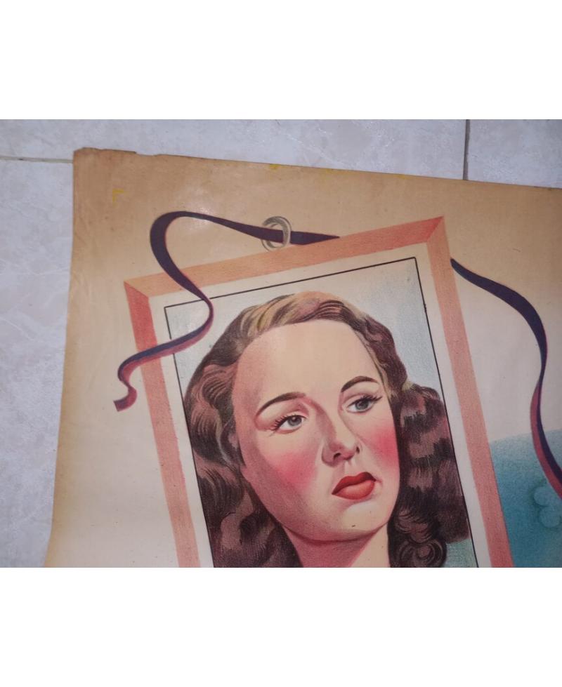 Cartel de cine antiguo. Besos Perdidos- 2 - 1945