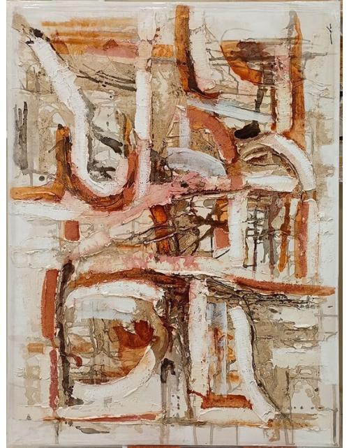 Cuadro Pintado a Mano | Pintura Abstracta Texturizada en Acrílico