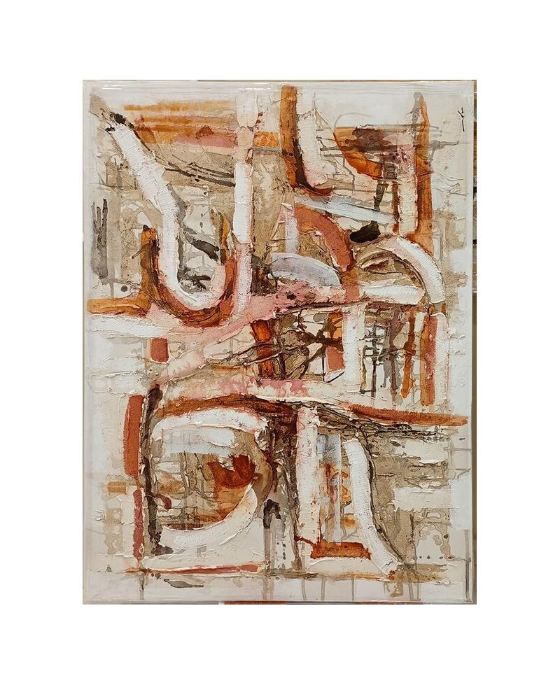 Cuadro Pintado a Mano | Pintura Abstracta Texturizada en Acrílico