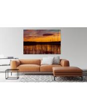 Explosión Naranja: Atardecer en el Humedal