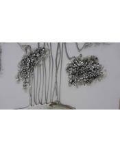 cuadro arbol decorado en plata