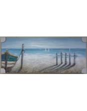 Cuadro de barca al oleo