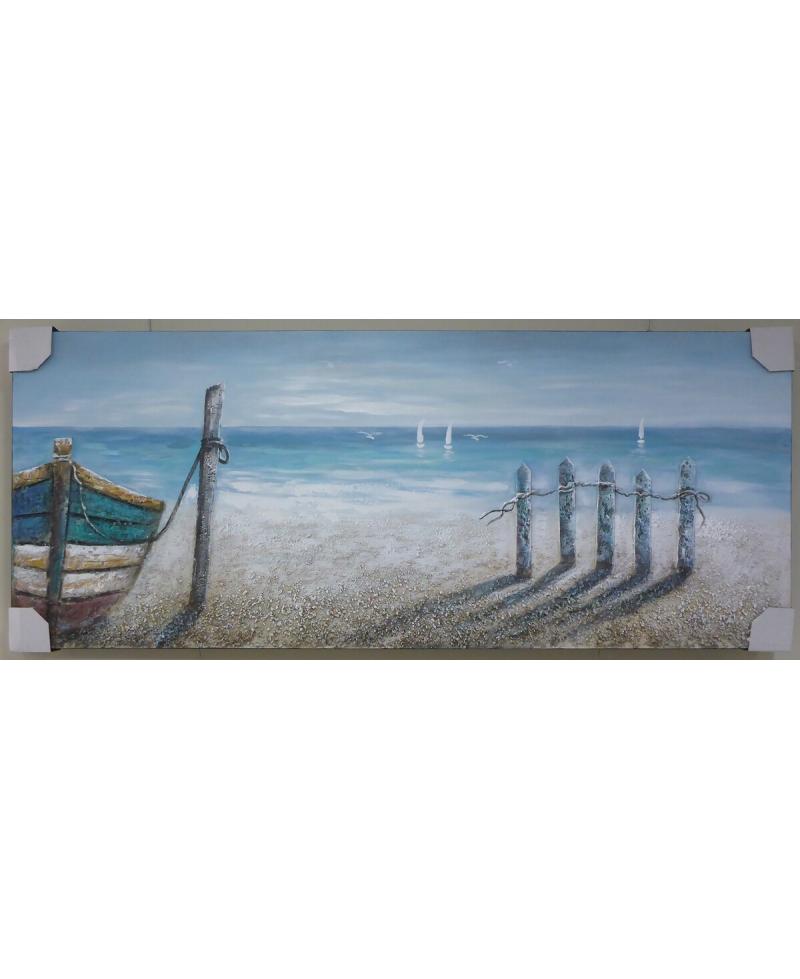 Cuadro de barca al oleo