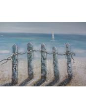 Cuadro de barca al oleo