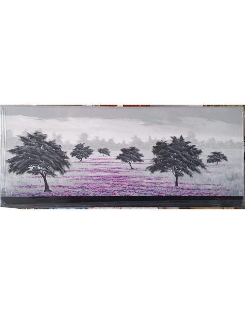 Cuadro arboles en morado