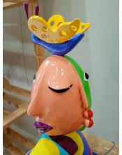 Escultura Original de Juan Ripollés – Explosión de Color y Vitalidad (35 x 38 cm)