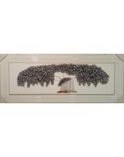 Cuadro Árbol de la Vida Plateado: Conexión y Brillo Eterno