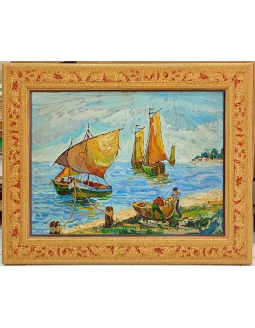 Cuadro marinas de Javier Mallol Roca