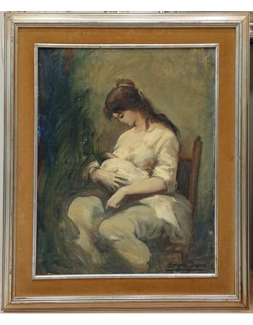 Cuadro de Enrique Navarro- maternidad