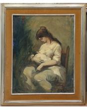 Cuadro de Enrique Navarro- maternidad