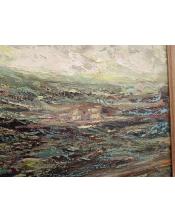 Cuadro paisaje en verde de Miguel Martí Ferré (Bañeres, 