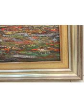 Cuadro paisaje en verde de Miguel Martí Ferré (Bañeres, 