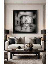 Fotografía Onírica Urbana Blanco y Negro | Arte Moderno 90x77cm