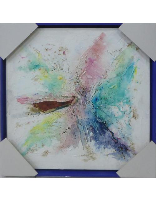 Cuadro Abstracto Azul Aguas | 65x65cm | Cuadros Azahar