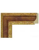 Marco a Medida de Madera Acabado Oro Envejecido y Granate Clásico – 7 cm