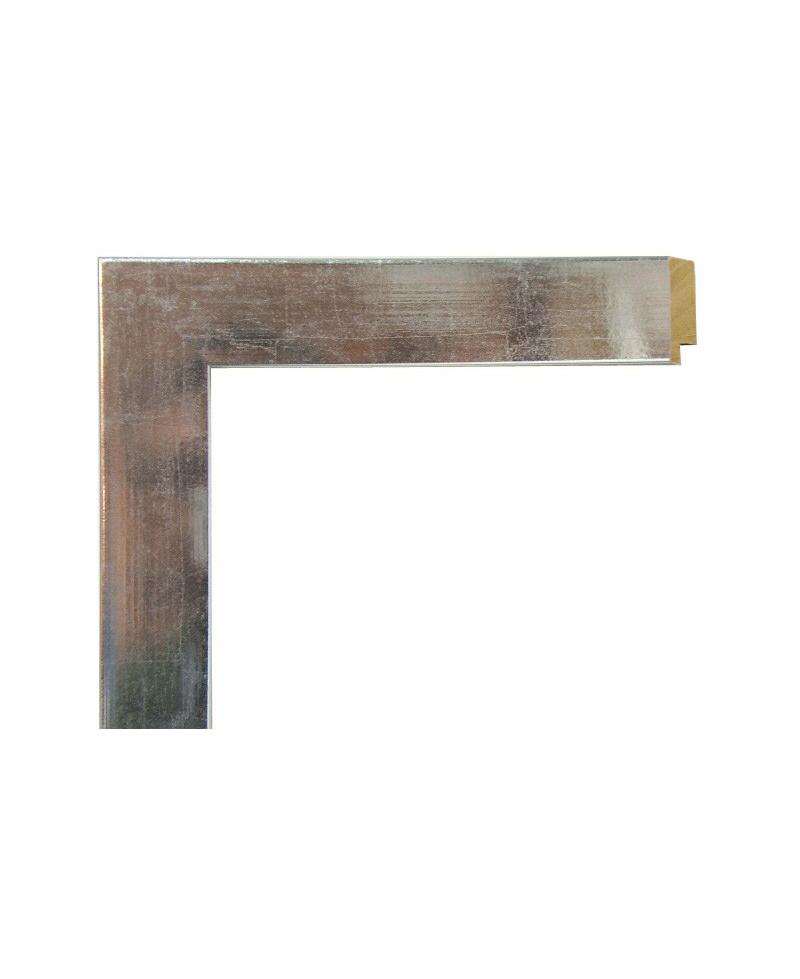 Marco a medida de color plata lisa