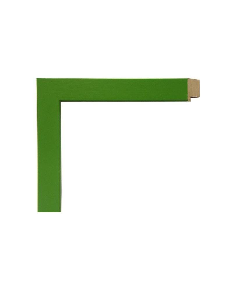 Marco a medida color verde oliva lisa-