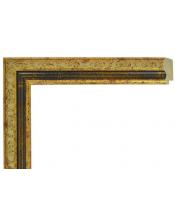 Moldura azul y dorada- relieve