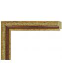Marco a medida color dorado y granate-