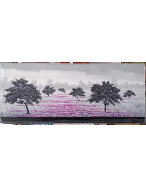 Cuadro arboles en morado