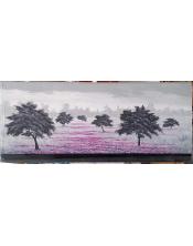 Cuadro arboles en morado