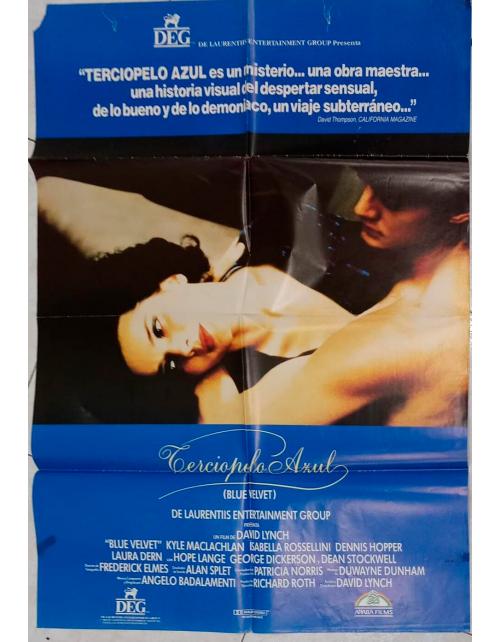 Cartel Original de Cine "Terciopelo Azul" (1986) - David Lynch