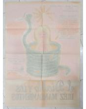 Cartel de cine antiguo. el Diablo y los diez mandamientos