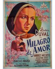 Cartel de cine. Milagro de Amor
