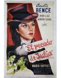 Cartel Original "El Pecado de Julia" (1946) - Amelia Bence