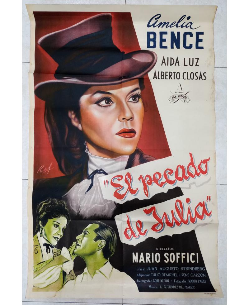 Cartel de cine. El Pecado de Julia