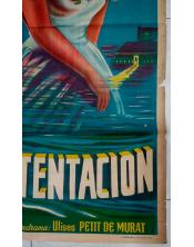 Cartel de cine antiguo -La gran Tentación-