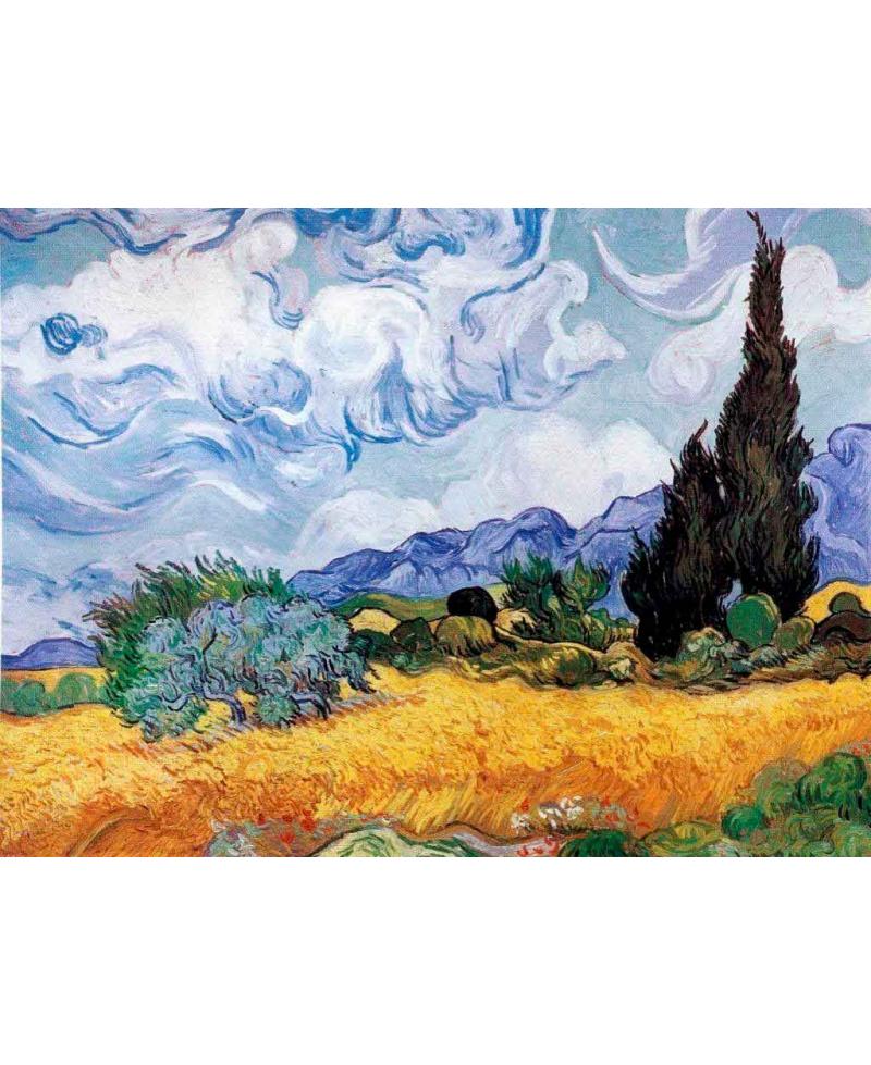 Campo de trigo con cipreses – Vincent van Gogh