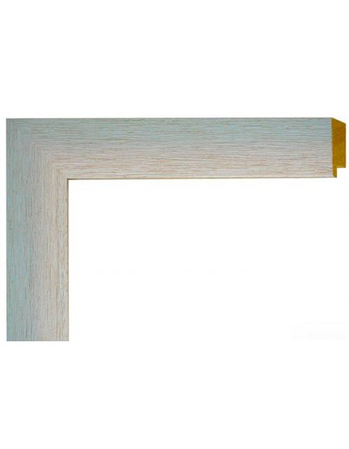 Marco a medida azul y blanca