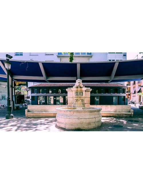 Lámina Artística - "La Fuente del León" (Xàtiva).