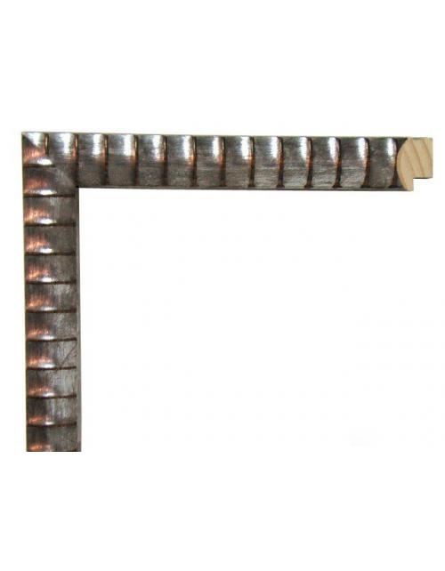 Marco a medida plata a rayas